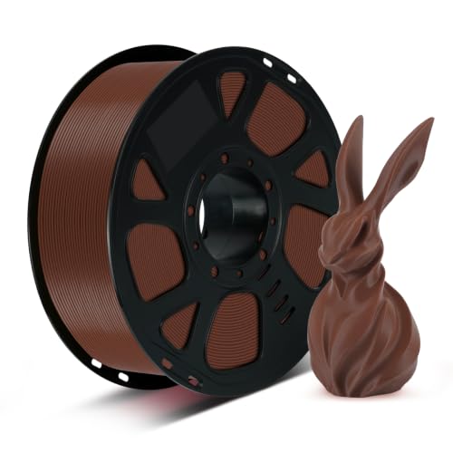 Kingroon PLA Filament 1.75mm, 1kg Spool (2.2lbs), +/- 0.02mm Tolerance, Smooth 3D Printing Filament, Fits for Most FDM 3D Printers, Midnight Brown