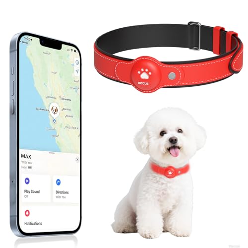 GPS Dog Tracker Collar (iOS) with Locator, No Monthly Fee
