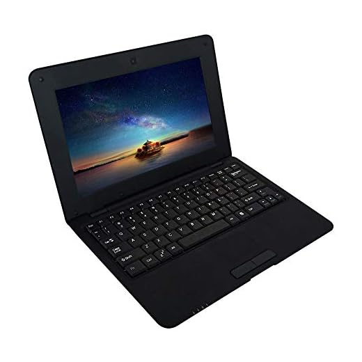 Kiboule Netbook portátil de 10,1 polegadas ACTIONS S500 1,5 GHz ARM Cortex-A9/Android 5.1/1G+8G/1024 * 600 Preto Plug EUA