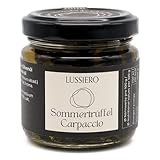 Lussiero Sommertrüffel Carpaccio Schwarze Trüffel Tartufo Trüffelscheiben Tuber Aestivum 80g