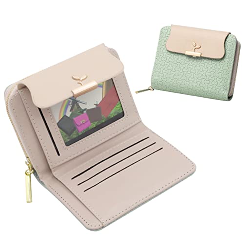 Image of PALAY Small Wallet For Women PU Leather Purse with Zipper Bifold Card Coin Holder Cash Bag Clutch Wallet Fashion Women Wallet Purse Gift Wallet for Girl