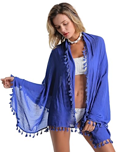 Image of Eicolorte Sarong Cover Up Womens Beach Cover Up Bikini Bathing Suit Swimsuit Swimwear Coverup Sarong Pareo Wraps for Women