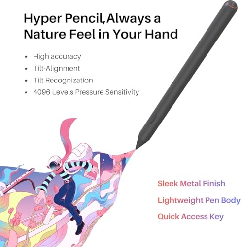 Image of HUION KAMVAS Slate 11 Standalone Drawing Tablet No Computer Needed with Anti-Glare Screen, 10.95 Inch Digital Art Tablet with Tilt-Alignment Stylus, 90Hz Android 14 Pad with 8GB + 128GB for Artists