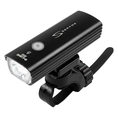 SERFAS(サーファス) 自転車用LEDヘッドライト USL PLUS USB Type-C充電式 350ルーメン ブラックの商品画像（Amazon）