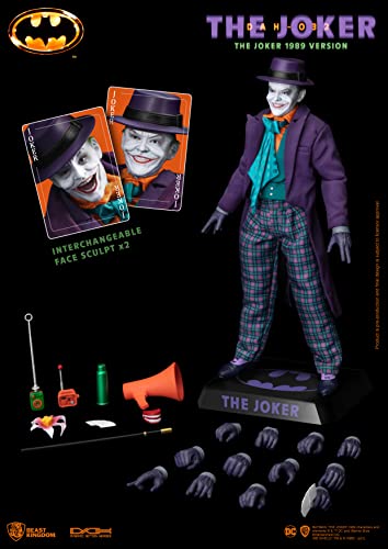 Beast Kingdom 1989: Joker Dah-032 Dynamic 8Ction Heroes Action Figure Multicolor #TOP1