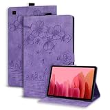 Succtopy Funda para Galaxy Tab A7 10.4" 2022/2020 SM-T500/T509/T505/T507/T503 Ultra Slim PU Protectora Tableta Carcasa con Soporte Pencil, Función de Soporte para Samsung Tab A7 Violeta