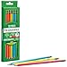 Ticonderoga Wood-Cased Pencils, Pre-Sharpened, #2 HB Soft, Neon Colors, 18 Count