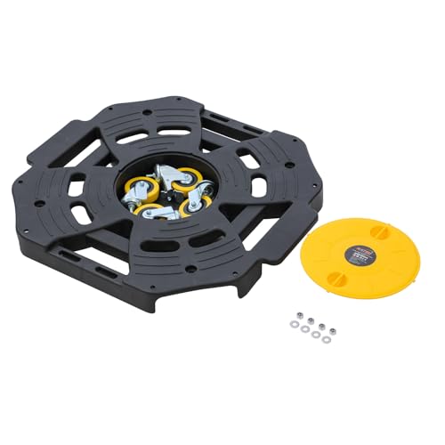 KATSU Tools Reifenwagen – 136 kg Kapazität, anschließbar, robuster Rollwagen für Reifen, Räder, Möbelgeräte, Umzüge und mehr (63,5 x 63,5 x 11,5 cm)
