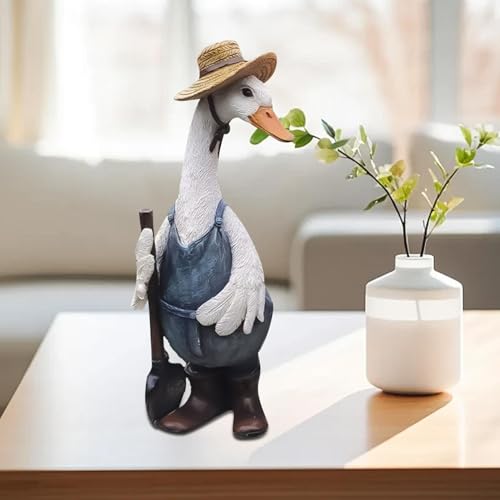 Statue de canard originale, idée cadeau créative pour décoration de terrasse - 8