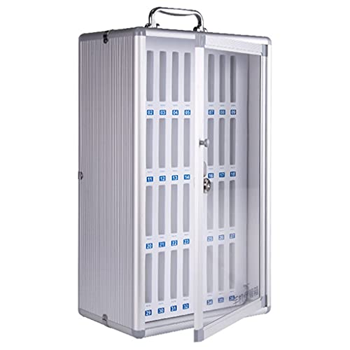 Caja metalica para llaves de pared RLKHXBS de gran tamano y resistencia gris plata