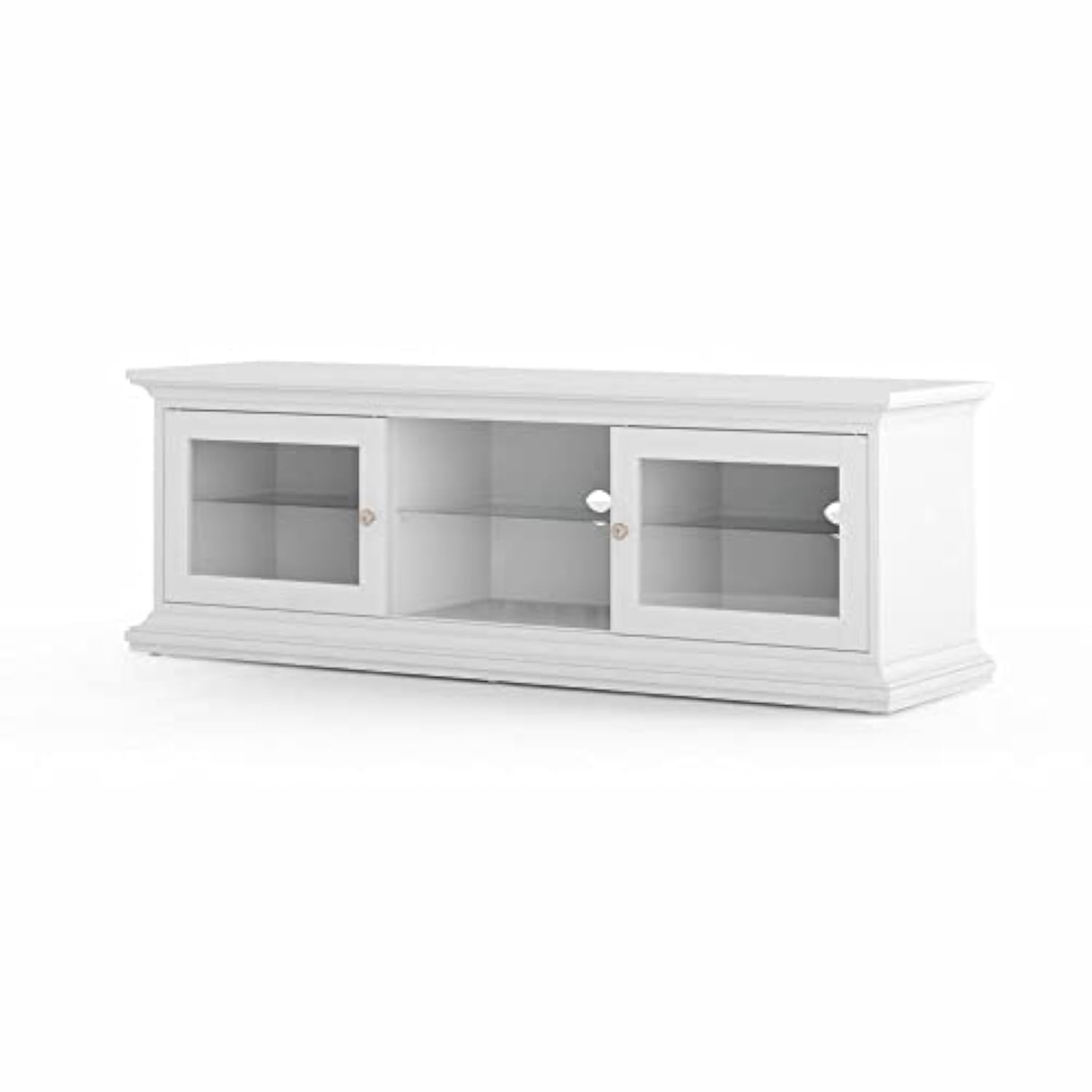 Tvilum Paris TV Unit Table, White, Model 77811 - In use