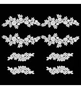 6 Toppe Ricamate Con Fiori 3D WEBEEDY: Applique Per Abbigliamento, Scarpe E Borse, Fai Da Te