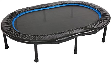 Stamina 45 Inch Oval Fitness Trampoline - Portable Rebounder Exercise Trampoline with Smart Workout App - Indoor Trampoline Fitness Rebounder - Up to 250 lbs Weight