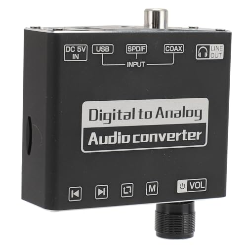 Adaptador de Ruido Coaxial, Convertidor Digital-analógico en Aleación de Aluminio Ligero para Tableta para TV para Teléfono