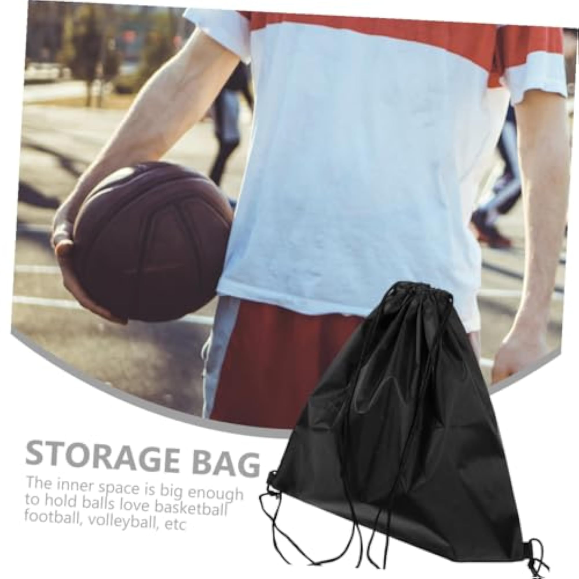 Portable Drawstring Bag for Sports Gear Transport