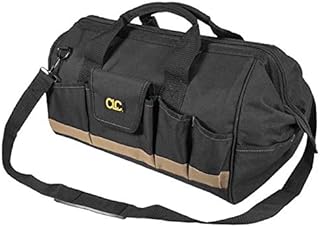 CLC BigMouth Werkzeugtasche groß, 1001163, Werkzeugtasche mit extra großer Öffnung und 25 Einstecktaschen