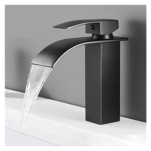 Robinet mitigeur cascade or brossé pour moderniser une vasque de salle de bains - 3