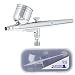 Master Airbrush Model G22 Multi-Purpose Dual-Action Gravity Feed Airbrush Set with a 0.3mm Tip and 1/3 oz. Fluid Cup - User Friendly, Versatile Kit - Spray Auto Graphics, Art, Crafts, Tattoos, Cake