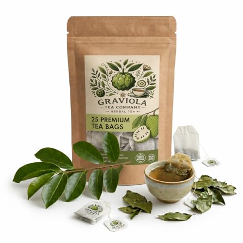 Essential Graviola - 100% pure soursop tea, 25 tea bags