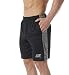 Skechers Men's Short, Black/Grey Space Dye, Large