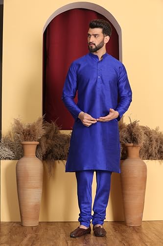 Image of Kurta With Churidar & Multicolor Nehru jacket Set