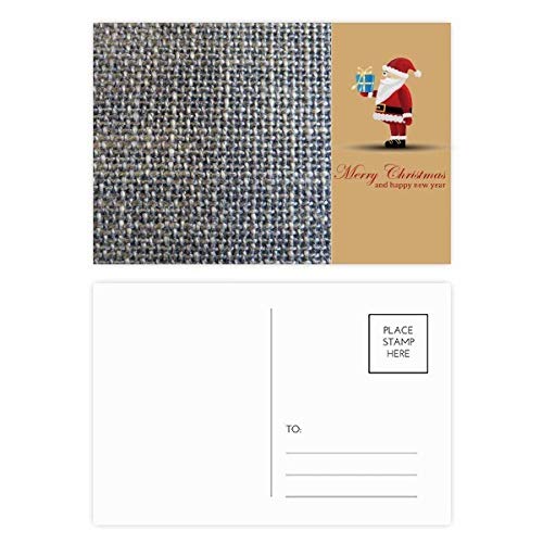 Cartes postales en denim style Cowboy avec doublure Noël au coin du feu
