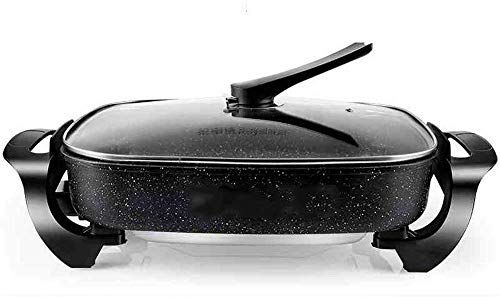 WSJ dainkaolu Barbecue Stove Barbecue Hot Pot One Electric Stove Home Smokeless Grilled Fish Pot Electric Barbecue Plate 48 * 31 * 7cm (Color : A)