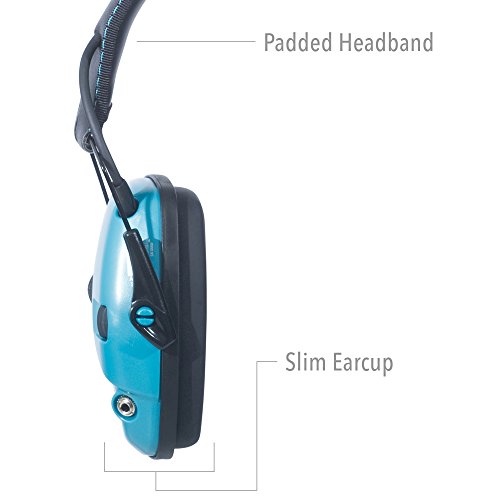 Image of Howard Leight by Honeywell Impact Sport Sound Amplification Electronic Shooting Earmuff, Teal