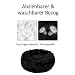 wuuhoo® Hundebett Fluffy 70cm Donut für mittelgroße Hunde - weiches Haustierbett, waschbares Hundekörbchen für Hund oder Katze, Flauschiger Hundekorb schwarz