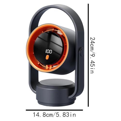 Ventilateur circulateur d'air de table silencieux pour bureau et voyage - 6