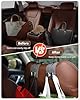 LQLAN Headrest Hooks for Car, 4 Pack Car Seat Back Organizer Storage Hook, Double Hook Car Seat Hooks for Hanger Purses and Bags, Leather Purse Holder for Car, Black #4