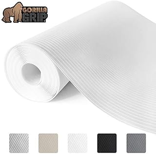 Gorilla Grip Ribbed Top Drawer and Shelf Liner, Non Adhesive Roll, 17.5 Inch