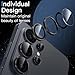 JETech Camera Lens Protector for Samsung Galaxy S26 Ultra, 9H Tempered Glass Metal Individual Ring Cover, HD Clear, 1 Set (Black)