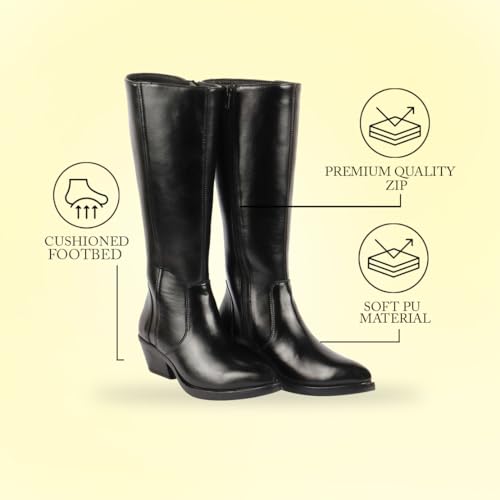 Image of FAUSTO Women Flared Heel Boots