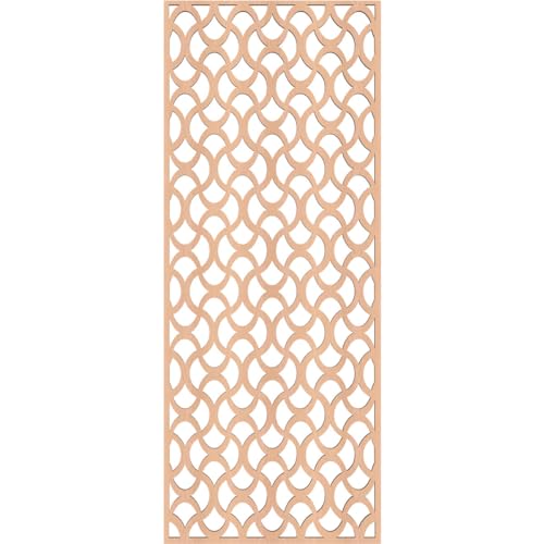 Image of Resort Decorative Pierced Fretwork Wood Wall Panels, 11 3 /8 inchW x 29 3 /8 inchH x 1 /4 inchT, Alder