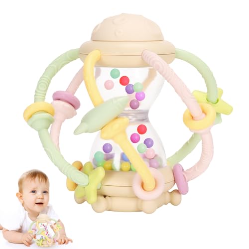 Venditer Pelota Sensorial Bebé, Sonajero Bebé 0-3 Meses, Juguetes Bebés 6-12 Meses, Juguetes Montessori 0-6 Meses, Juguetes Sensoriales Educativos Regalo para Recien Nacido
