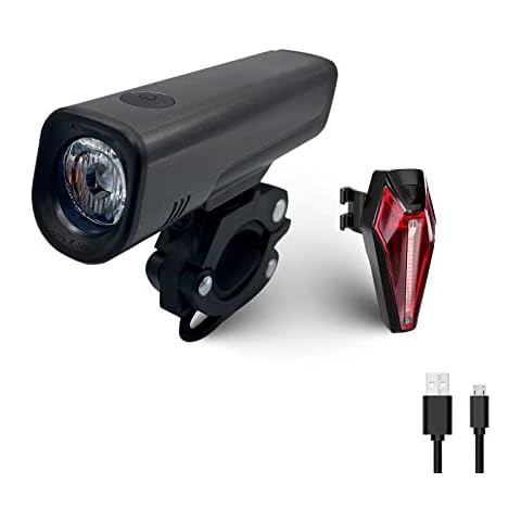 YBL Fahrradlicht Set, StVZO Fahrradbeleuchtung 40 Lux Fahrradlampe Vorne, fahrradbeleuchtung Set, Ipx5 Wasserdicht Fahrrad Lichter Led Set Cover