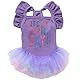 Yaopelky Hunde-Geburtstagskleid It’s My Birthday, für kleine Hunde, Tutu-Kleid, Rüschen, ärmellos, Welpenkleidung, Tüll, Spitzenrock, Haustierkostüm, Katzen-Outfits (lila, M)