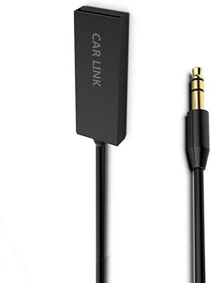 U2 Bluetooth Aux Adapter,Smallest Bluetooth Receiver Car Adapter Aux USB to 3.5mm Jack Bluetooth Handsfree Car kit Audio Receiver with Microphone for Car Speaker Home Audio Stereo (Black)