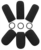 Voarmaks 6-Pack Mic Cover Replacement Microphone Foam Covers Compatible with Bose A20 A10 A30 Aviation Headsets, High-Density Windscreen