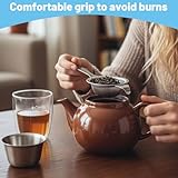 Tea Strainers for Loose Tea, Fine Mesh Tea Strainer, Stainless Steel Tea Strainer, 2-Pack Silver Mini Sieve with Small Sieve Fine Mesh, 14.2CM - Image 6