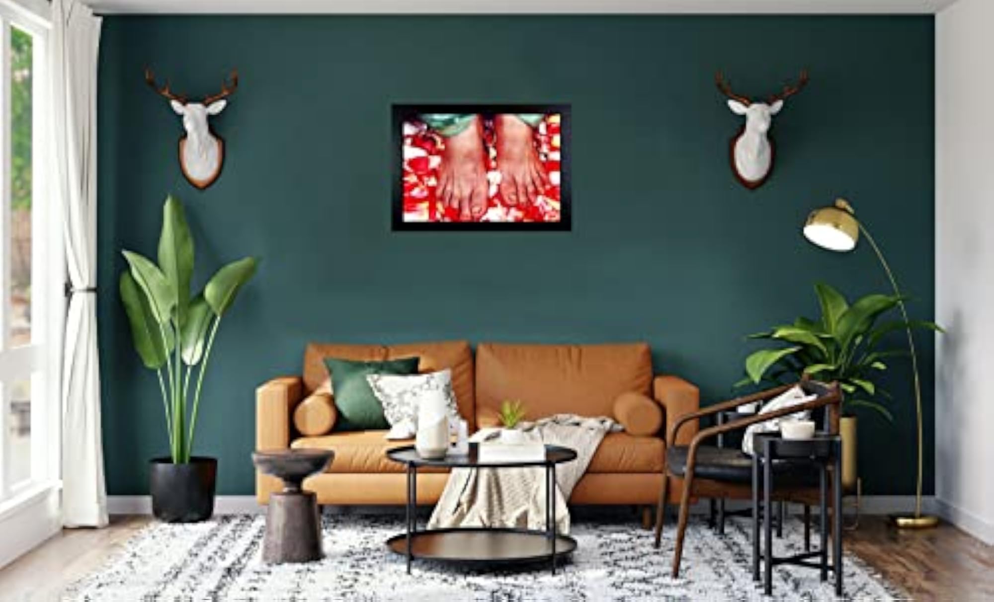 Guru Ji Charan Swaroop Photo Frame Wall Painting for Home Decoration
