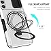 Yarxiawin Phone Case for Samsung S22 Plus with Ring Stand Magnetic Black fits Wireless Charger, Camera Lens Protector Cover for Samsung Galaxy S22 Plus Case Shockproof Anti-Slip (White)