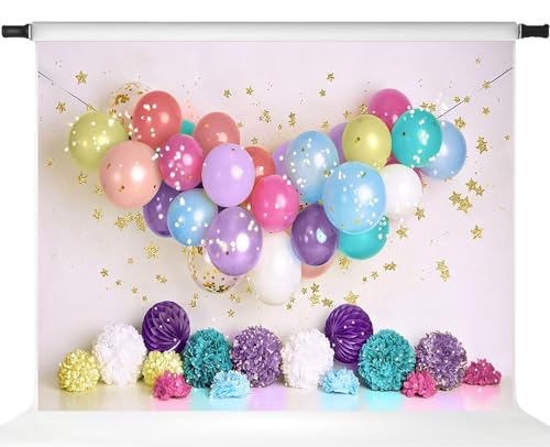 Toile de fond photo ballons et étoiles Kate pour immortaliser un anniversaire en famille