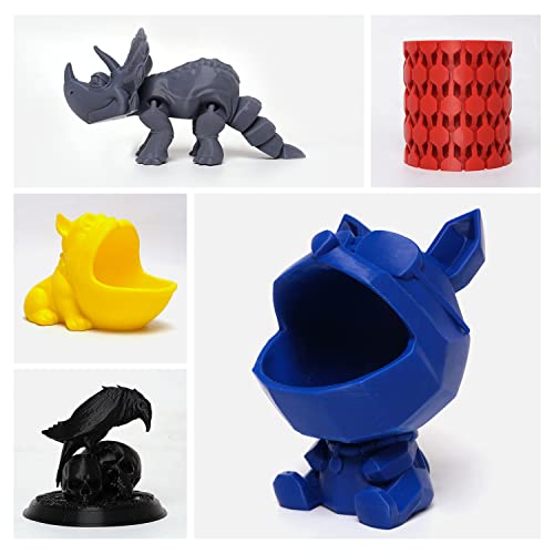 Image of eSUN PLA Filament 1.75mm, High Toughness 3D Printer Filament Upgraded PLA Filament, Dimensional Accuracy + /- 0.03mm, 1KG Cardboard Spool (2.2 LBS) 3D Printing Filament for 3D Printers, Blue Purple