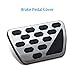 AutoBig Gas Brake Pedal Cover Set for 2018-2020 Jeep Wrangler Gladiator
