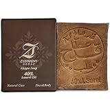 Zaman Sense Original Aleppo Seife – 40 % Lorbeeröl, 200g – Premium-Qualität, handgefertigt &...