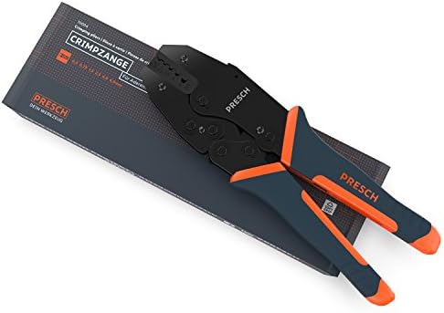 Presch Ferrule Crimp Tool - Crimping Tool - Heavy Duty Ratchet Crimping Tools for Wire End Bootlace Ferrules - End Terminal Crimper