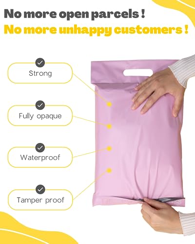 EMBALLAX, 30 Parcel Bags with Handle, XL 35x45cm, Tamper-Proof/Tear-Proof/Waterproof, Postage Bags for Clothes & Carton - Image 3