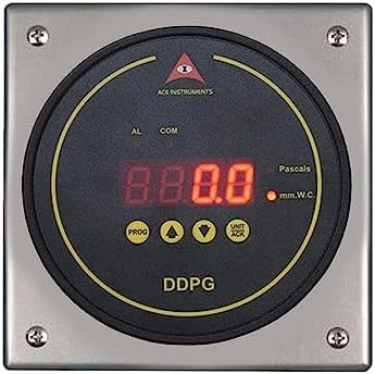 Digital Differential Pressure Gauge with Wall Mounting Box (Range: 0 to 500 Pascals) for Clean Rooms, Hospital OT Rooms, Laminar Cabinets, Safety Units Model: AI-DDPG (Only 4-20mA Output)